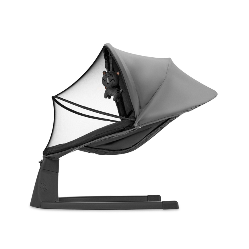 KINDERKRAFT - Baby rocker with melody 2in1 LUMI dark grey