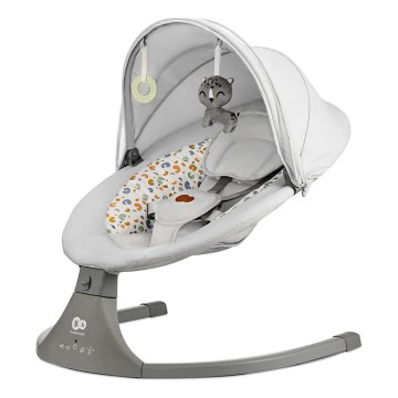 KINDERKRAFT - Baby rocker with melody 2in1 LUMI light grey
