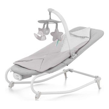 KINDERKRAFT - Baby vibrating rocker with a melody FELIO 2 grey