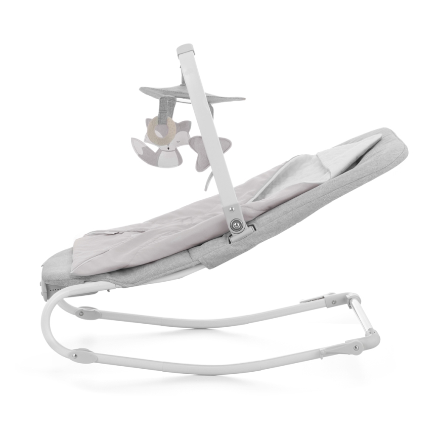 KINDERKRAFT - Baby vibrating rocker with a melody FELIO 2 grey