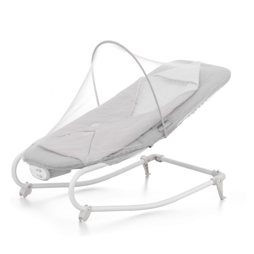 KINDERKRAFT - Baby vibrating rocker with a melody FELIO 2 grey