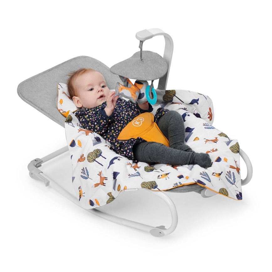 KINDERKRAFT - Baby vibrating rocker with a melody FELIO 2 pink