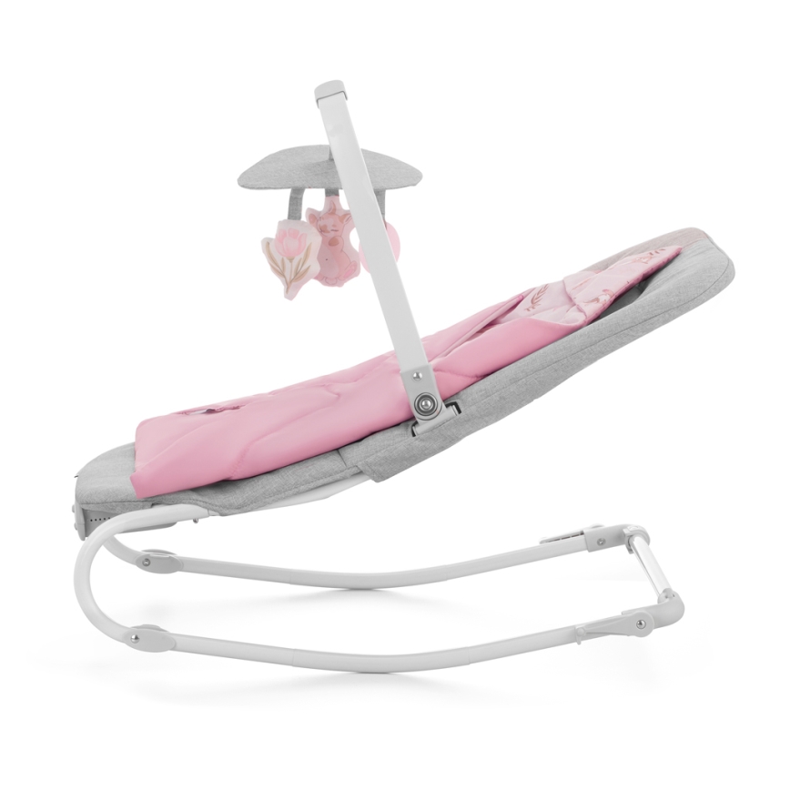 KINDERKRAFT - Baby vibrating rocker with a melody FELIO 2 pink