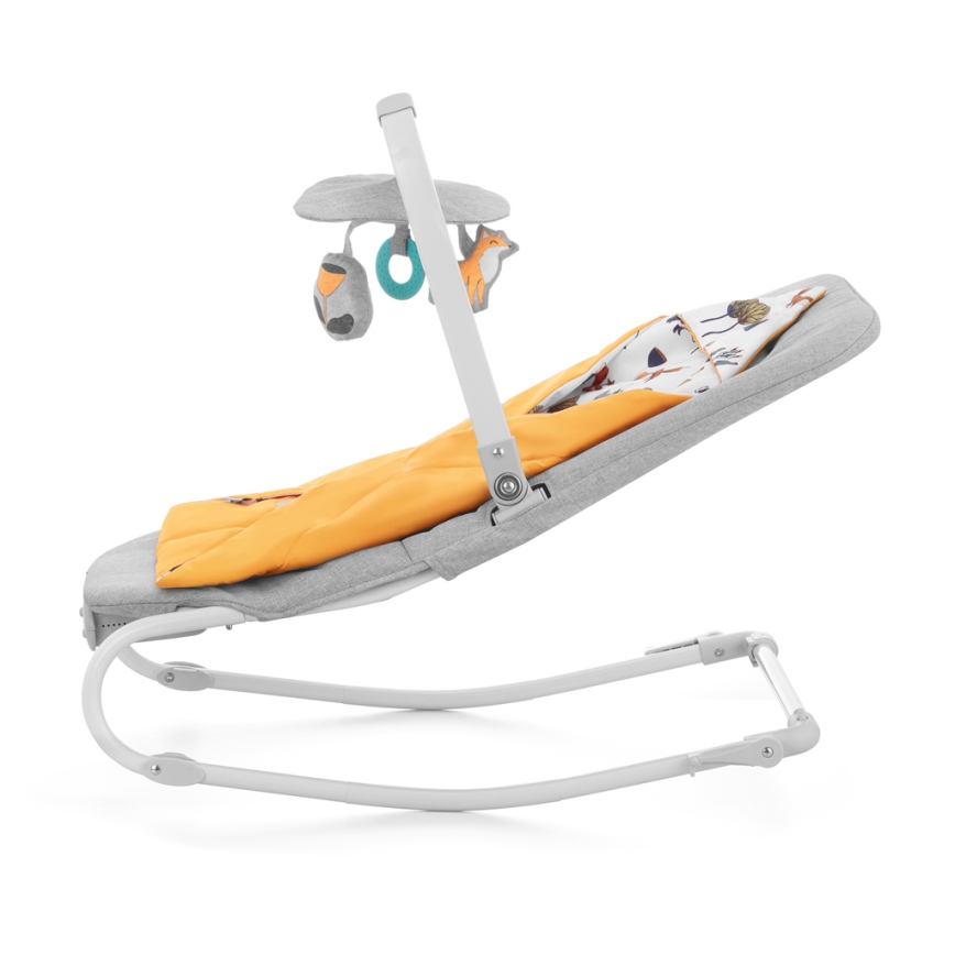 KINDERKRAFT - Baby vibrating rocker with a melody FELIO 2 yellow