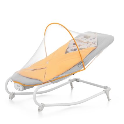 KINDERKRAFT - Baby vibrating rocker with a melody FELIO 2 yellow