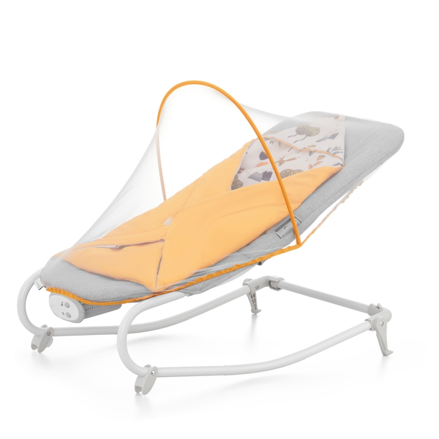 KINDERKRAFT - Baby vibrating rocker with a melody FELIO 2 yellow