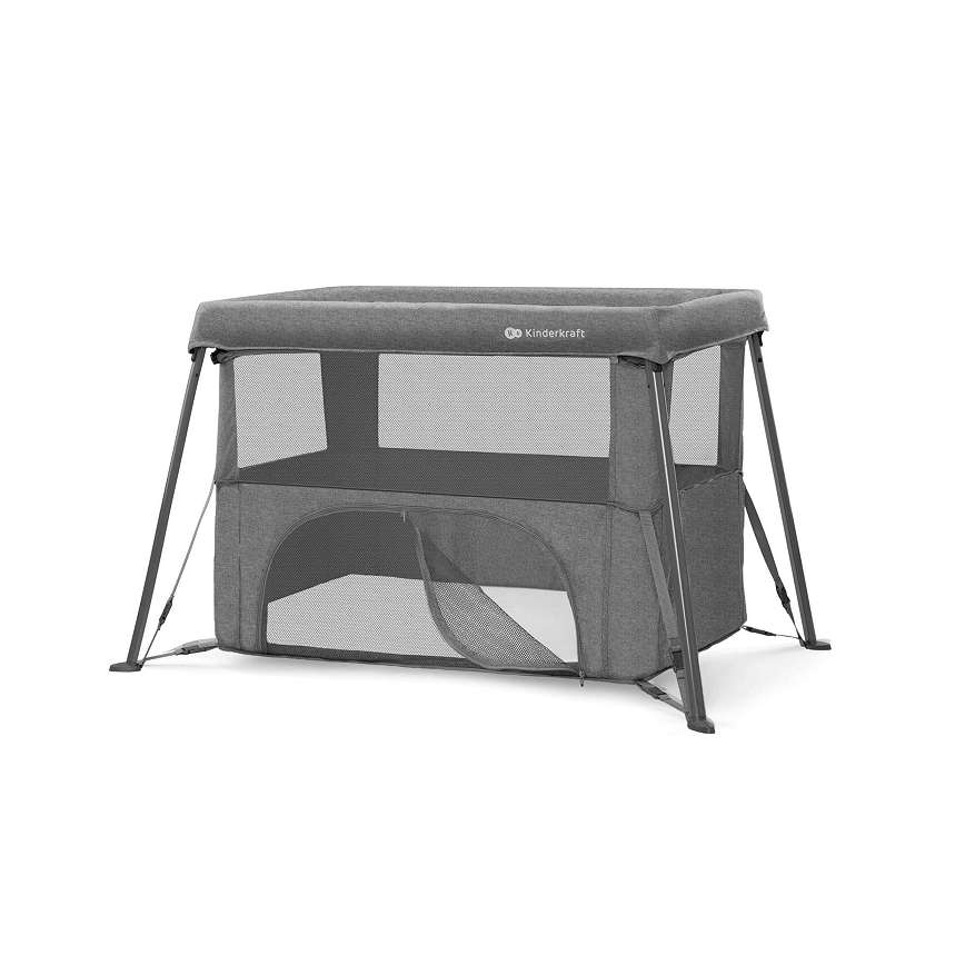 KINDERKRAFT - CAMI Travel Cot, Gray