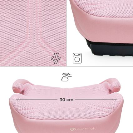KINDERKRAFT - Car booster seat I-BOOST 2 PRO i-Size 125–150 cm Pink