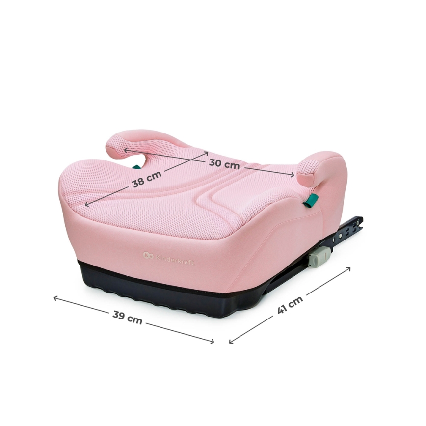 KINDERKRAFT - Car booster seat I-BOOST 2 PRO i-Size 125–150 cm Pink