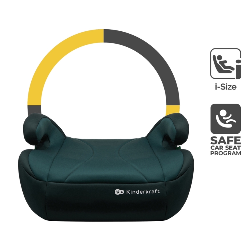 KINDERKRAFT - Car booster seat I-BOOST i-Size 135-150 cm green
