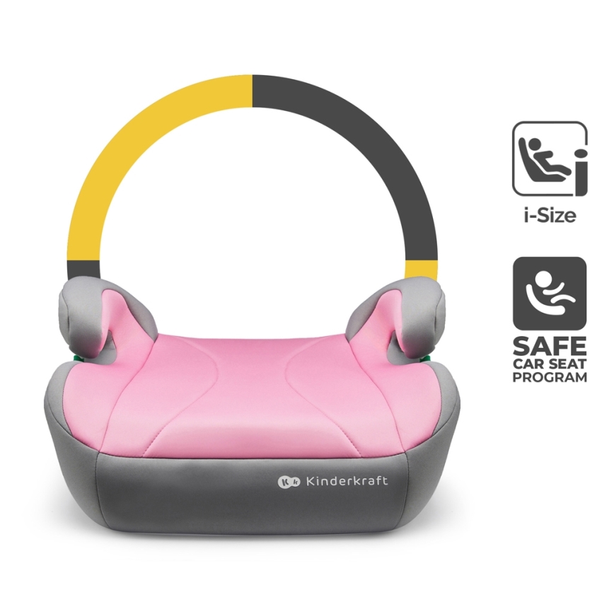 KINDERKRAFT - Car booster seat I-BOOST i-Size 135-150 cm pink