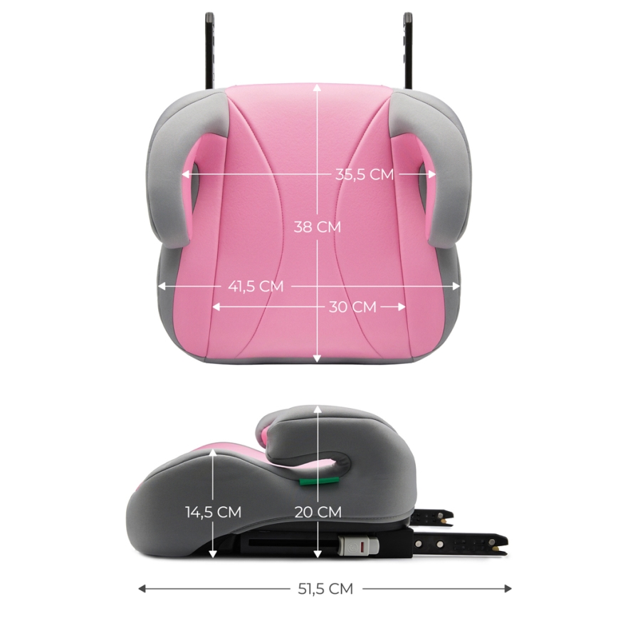 KINDERKRAFT - Car booster seat I-BOOST i-Size 135-150 cm pink