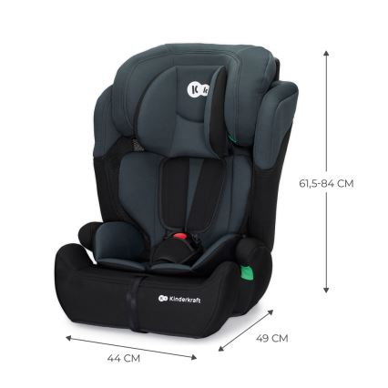 KINDERKRAFT - Car seat COMFORT UP i-Size (76-150 cm) dark grey