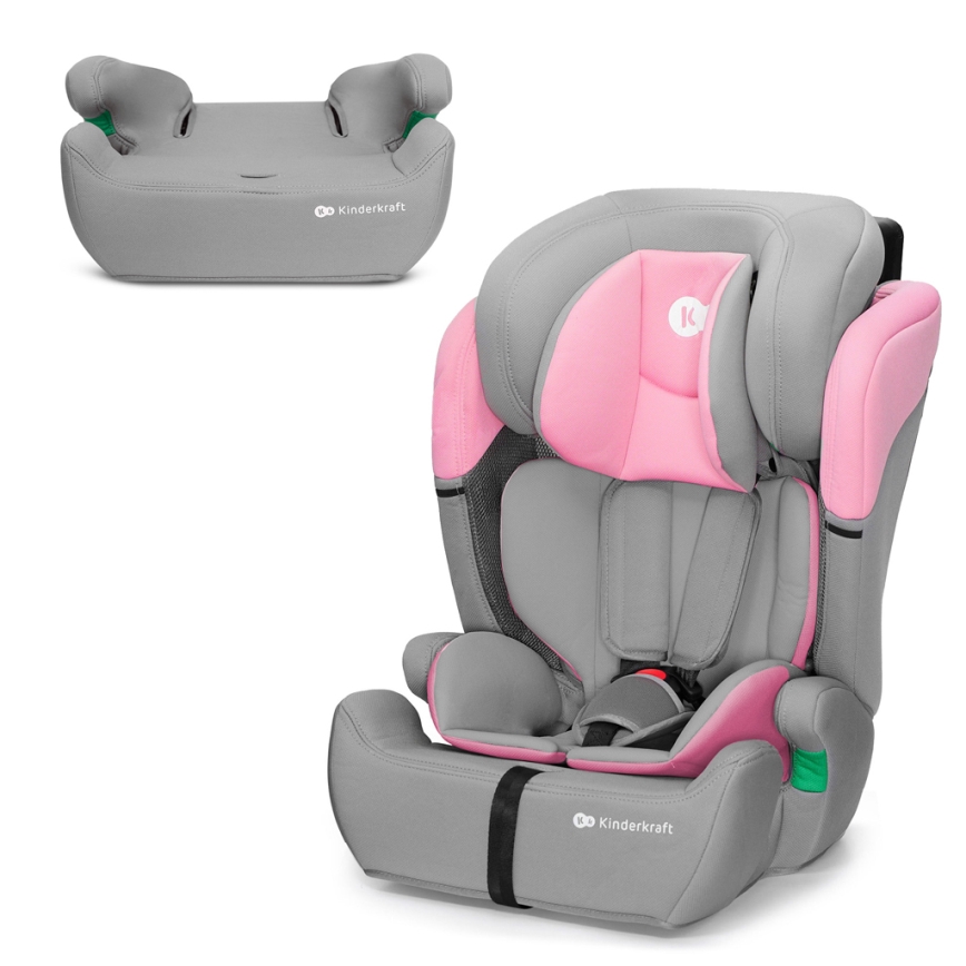 KINDERKRAFT - Car seat COMFORT UP i-Size (76-150 cm) grey/pink