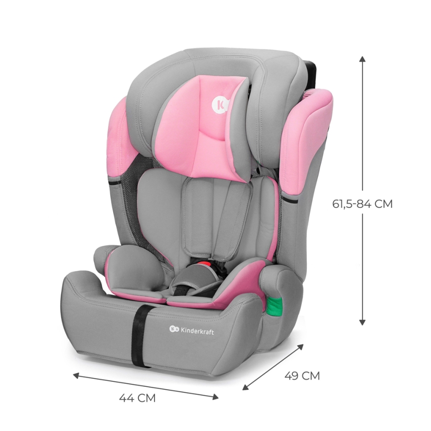 KINDERKRAFT - Car seat COMFORT UP i-Size (76-150 cm) grey/pink