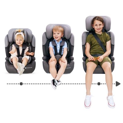 KINDERKRAFT - Car seat COMFORT UP i-Size (76-150 cm) light grey