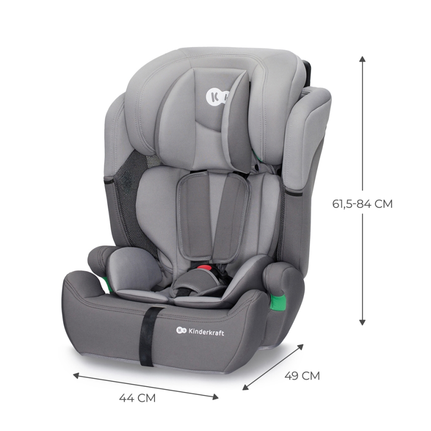 KINDERKRAFT - Car seat COMFORT UP i-Size (76-150 cm) light grey