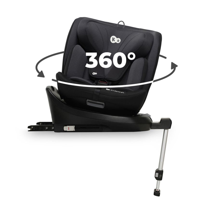 KINDERKRAFT - Car seat I-360 i-Size (40-150 cm) black