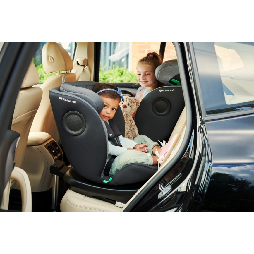 KINDERKRAFT - Car seat I-360 i-Size (40-150 cm) grey
