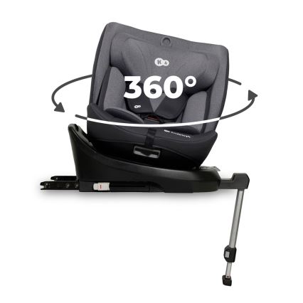 KINDERKRAFT - Car seat I-360 i-Size (40-150 cm) grey