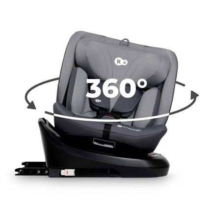KINDERKRAFT - Car seat I-GROW i-Size (40-150 cm) grey