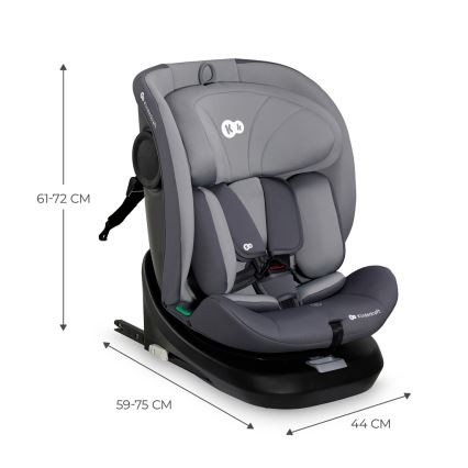 KINDERKRAFT - Car seat I-GROW i-Size (40-150 cm) grey