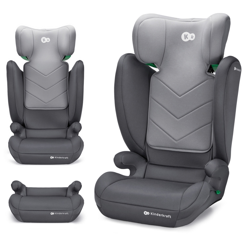 KINDERKRAFT - Car seat I-SPARK i-Size (100-150 cm) grey