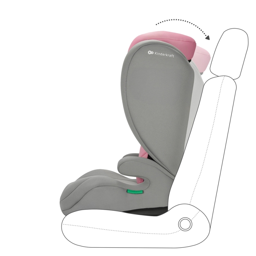 KINDERKRAFT - Car seat I-SPARK i-Size (100-150 cm) pink