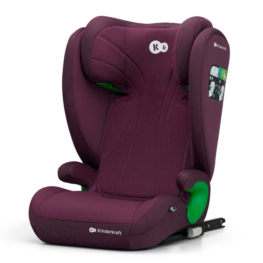 KINDERKRAFT - Car seat JUNIOR FIX 2 (100-150 cm) Cherry pearl