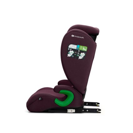 KINDERKRAFT - Car seat JUNIOR FIX 2 (100-150 cm) Cherry pearl
