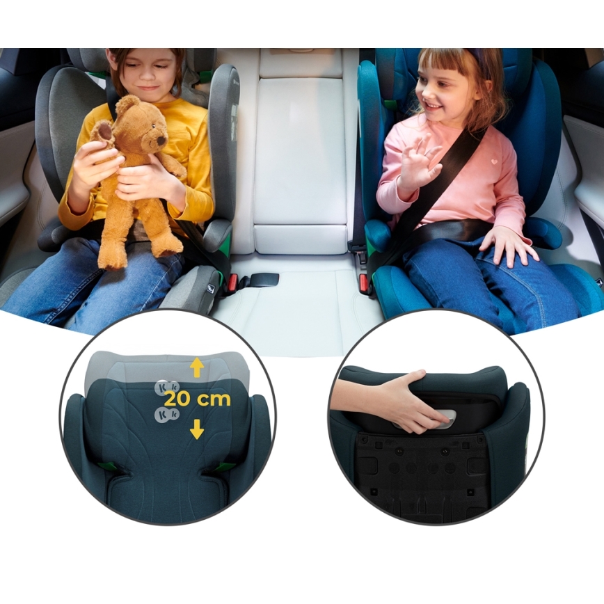 KINDERKRAFT - Car seat JUNIOR FIX 2 (100-150 cm) Harbor blue