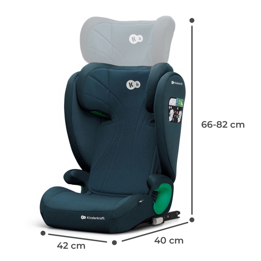 KINDERKRAFT - Car seat JUNIOR FIX 2 (100-150 cm) Harbor blue