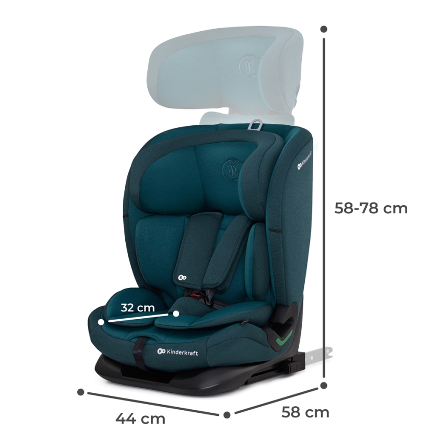 KINDERKRAFT - Car seat ONETO 3 i-Size (76-150 cm) + Isofix Harbor blue