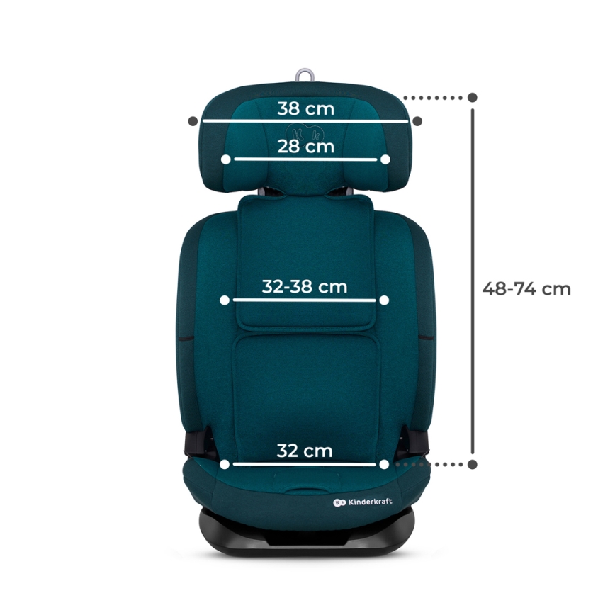KINDERKRAFT - Car seat ONETO 3 i-Size (76-150 cm) + Isofix Harbor blue
