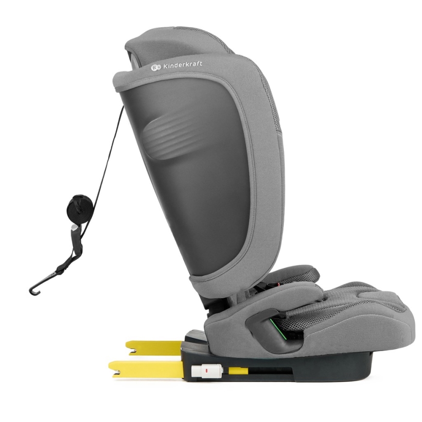 KINDERKRAFT - Child Car Seat FIX2GO i-Size 76-150 cm Grey
