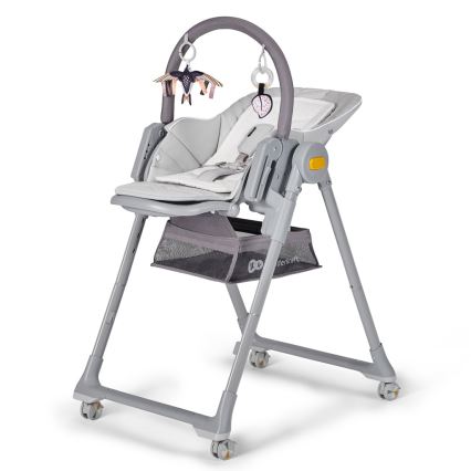 KINDERKRAFT - Children's dining chair 2in1 LASTREE grey