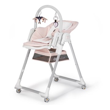KINDERKRAFT - Children's dining chair 2in1 LASTREE pink/white