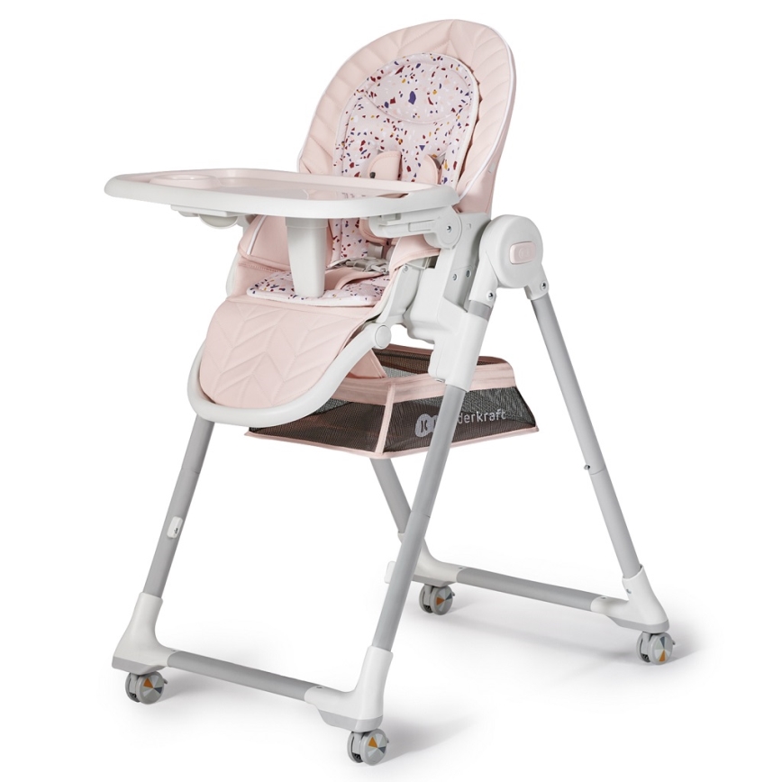 KINDERKRAFT - Children's dining chair 2in1 LASTREE pink/white