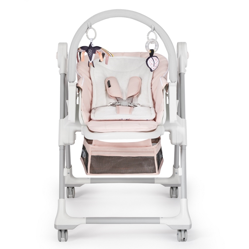 KINDERKRAFT - Children's dining chair 2in1 LASTREE pink/white