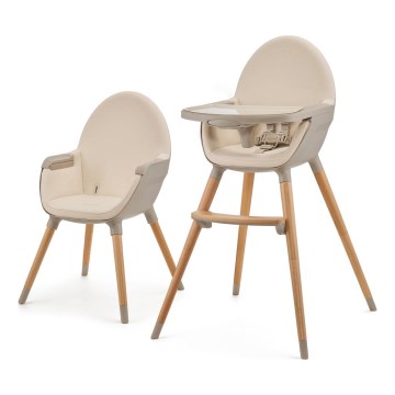 KINDERKRAFT - Children's dining chair 2v1 FINI2 beech/beige