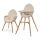KINDERKRAFT - Children's dining chair 2v1 FINI2 beech/beige