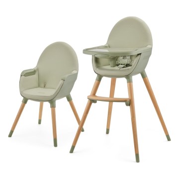 KINDERKRAFT - Children's dining chair 2v1 FINI2 beech/green