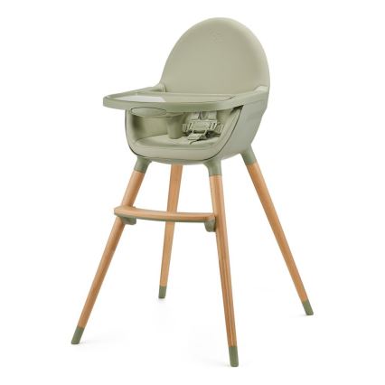 KINDERKRAFT - Children's dining chair 2v1 FINI2 beech/green