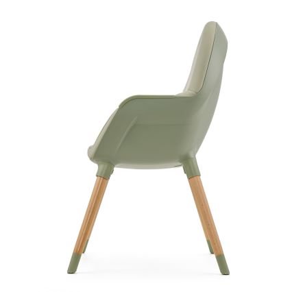 KINDERKRAFT - Children's dining chair 2v1 FINI2 beech/green