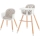 KINDERKRAFT - Children's dining chair 2v1 SIENNA beech/grey