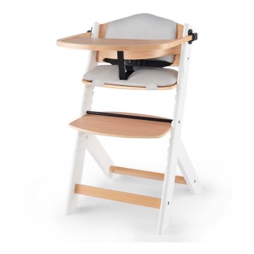 KINDERKRAFT - Children's dining chair ENOCK with cushions grey/white