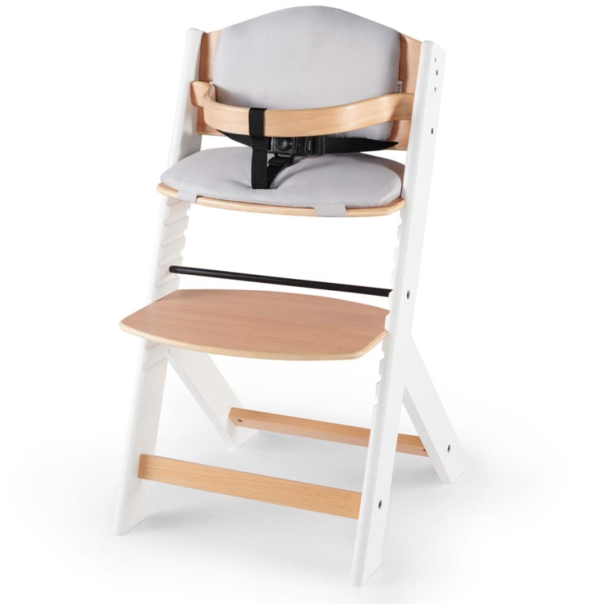 KINDERKRAFT - Children's dining chair ENOCK with cushions grey/white