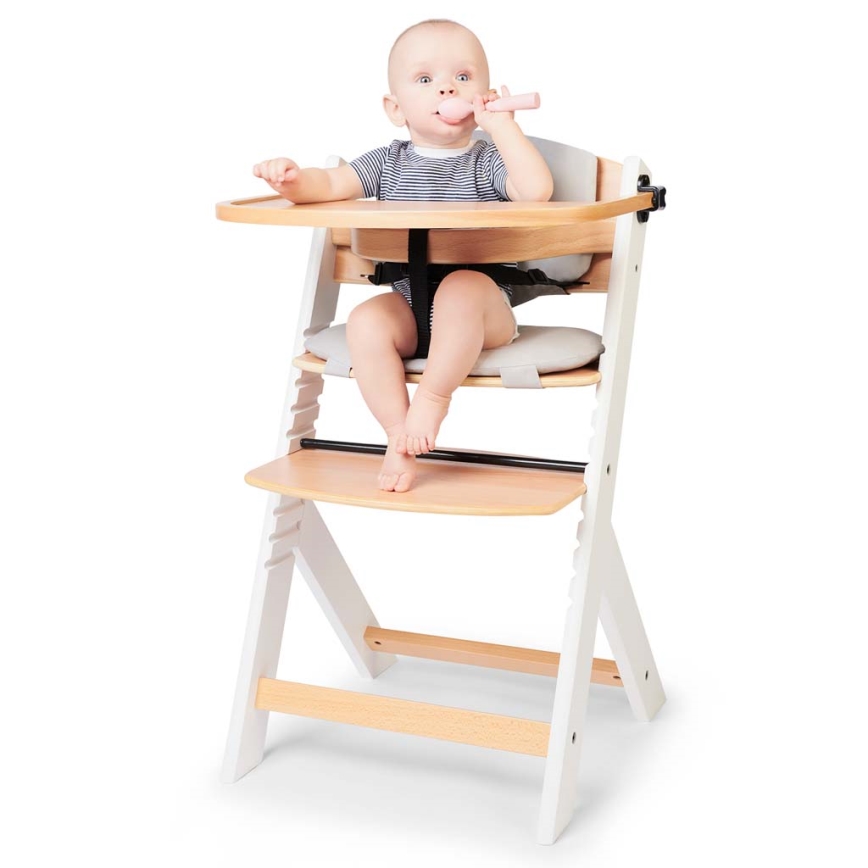 KINDERKRAFT - Children's dining chair ENOCK with cushions grey/white