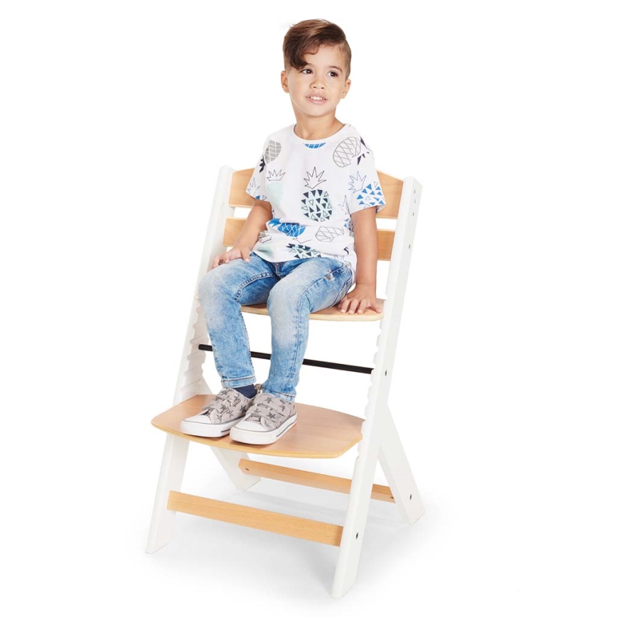 KINDERKRAFT - Children's dining chair ENOCK with cushions grey/white