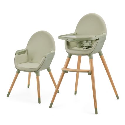 KINDERKRAFT - Children's dining chair FINI2 beech/green